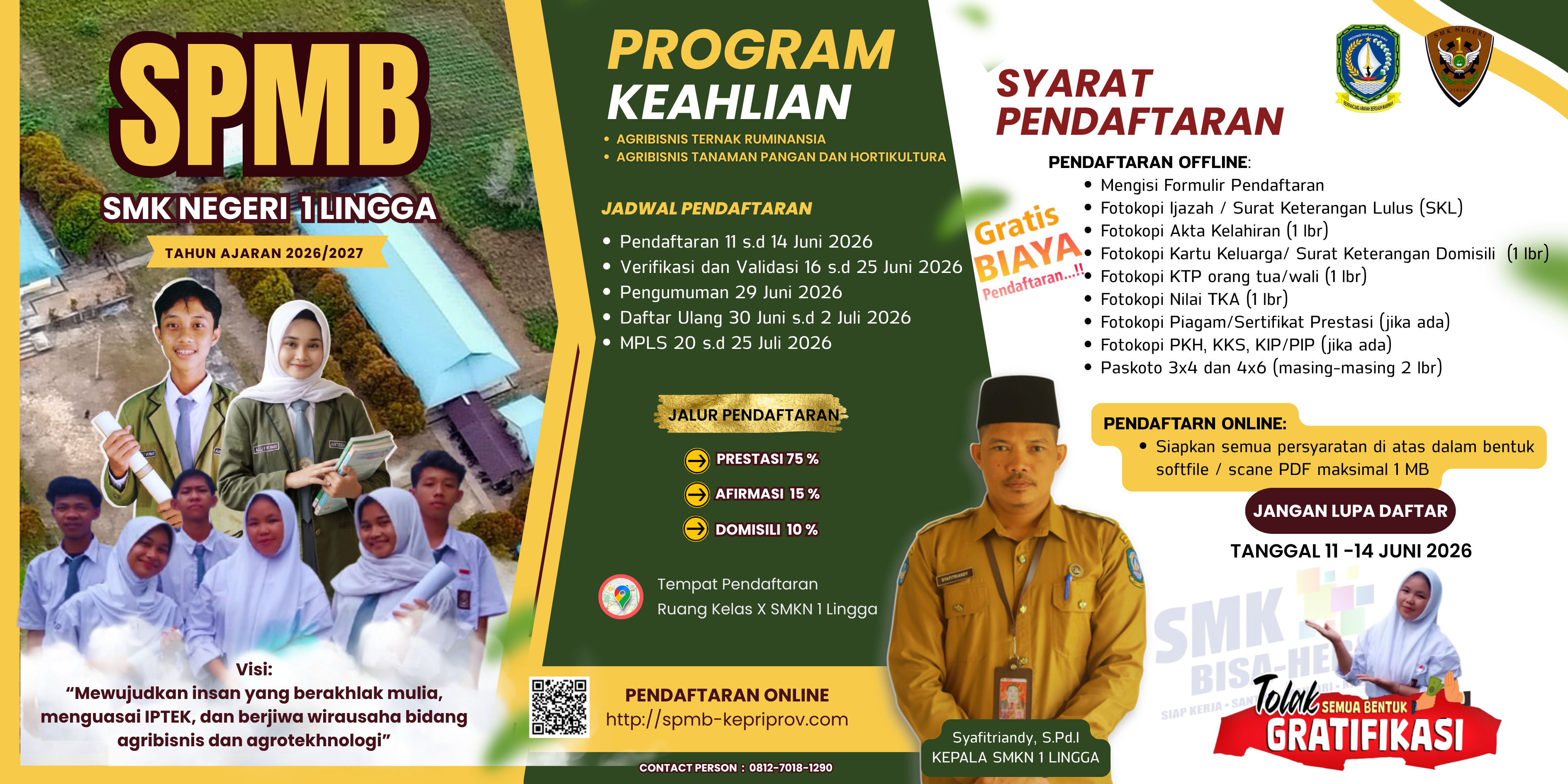 SPMB SMK Negeri 1 Lingga 2026/2027